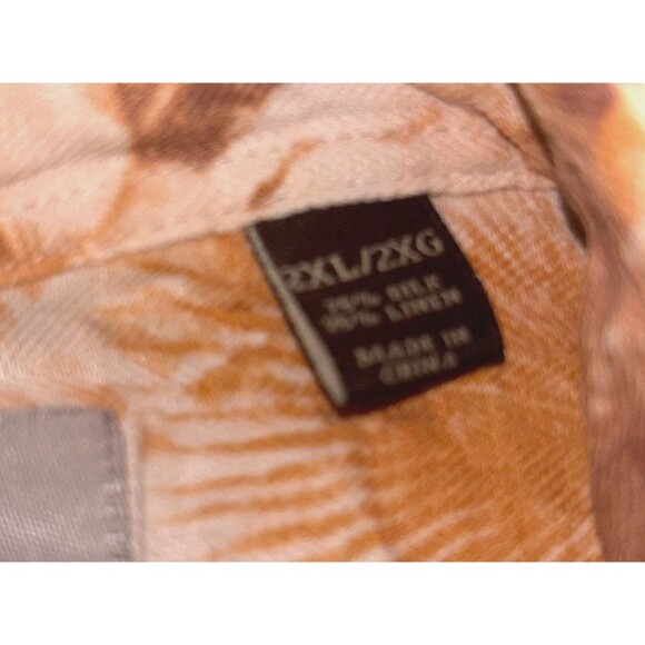 Margaritaville Button Shirt Size 2XL Men’s Soft Silk/Linen All Over Print Summer - Picture 5 of 5